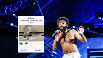 Donald Glover AirDropped His New Adidas Sneakers To Randoms At Coachella 