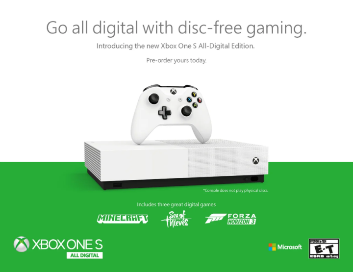 Microsoft Officially Unveils Its Cheaper Disc-Less Xbox One S