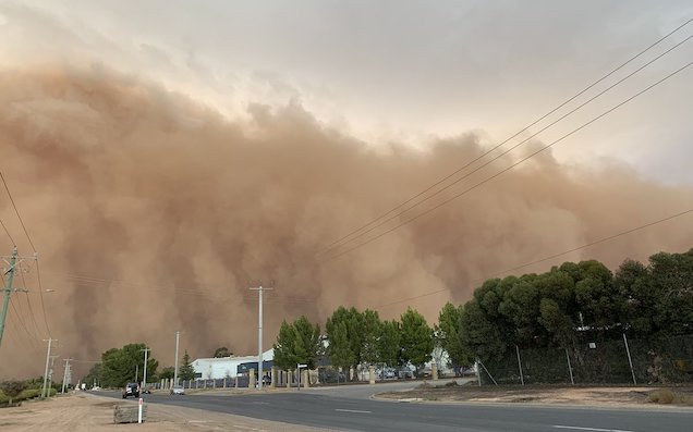 Mildura dust storm.