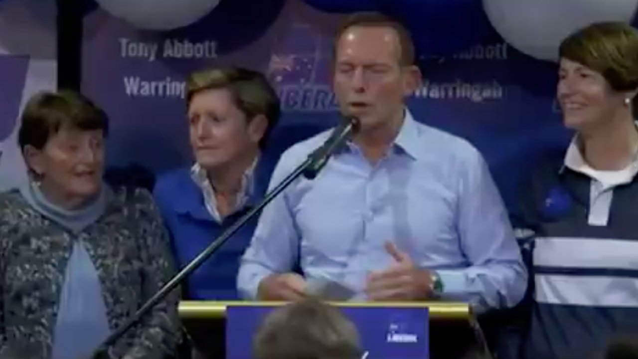 Tony Abbott Made His Concession Speech After Losing His Seat