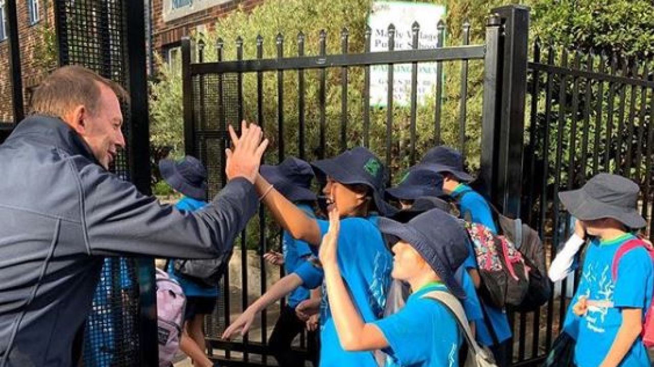 WATCH: This School Kid Just Wasn’t That Keen To Shake Tony Abbott’s Hand