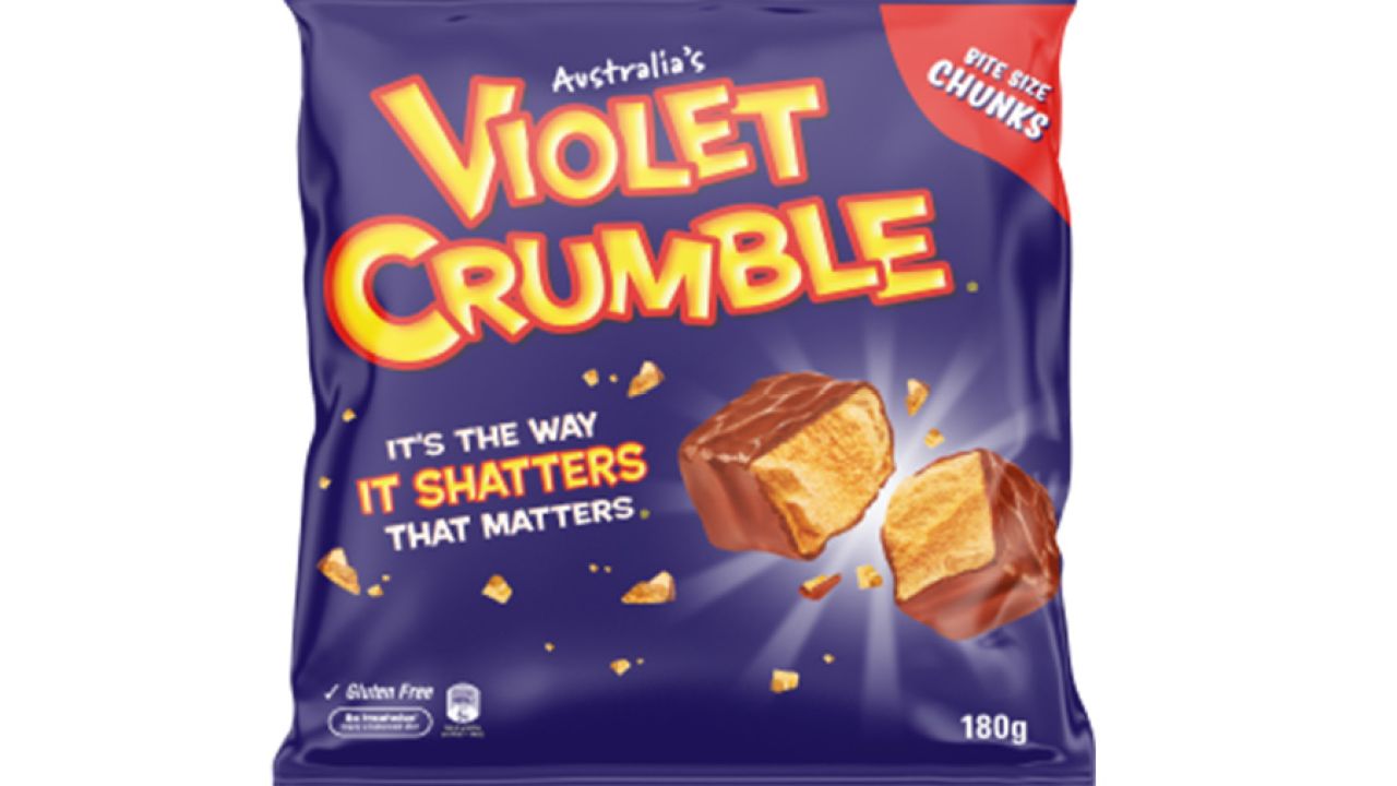YOU GUYS: Bite-Sized Violet Crumble Bags Are Back On Aussie Shelves