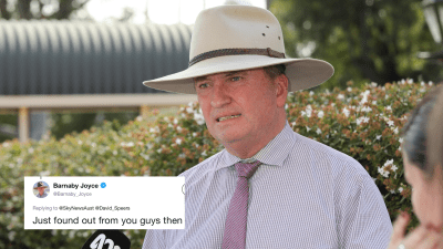 Barnaby Joyce Found Out He Lost A Plum Gig By Seeing It In A Tweet