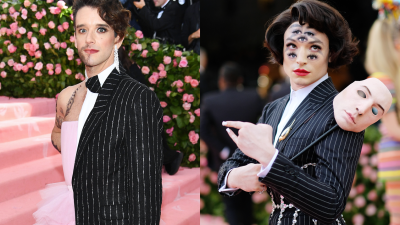 Welp, Ezra Miller & Michael Urie’s Met Gala Looks Have Melted Our Brains