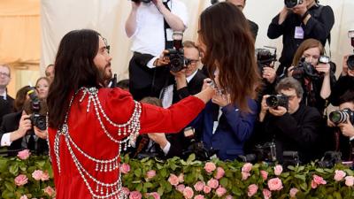Normal Man Jared Leto Rocked Up To The Met Gala Carrying His Own Dang Head