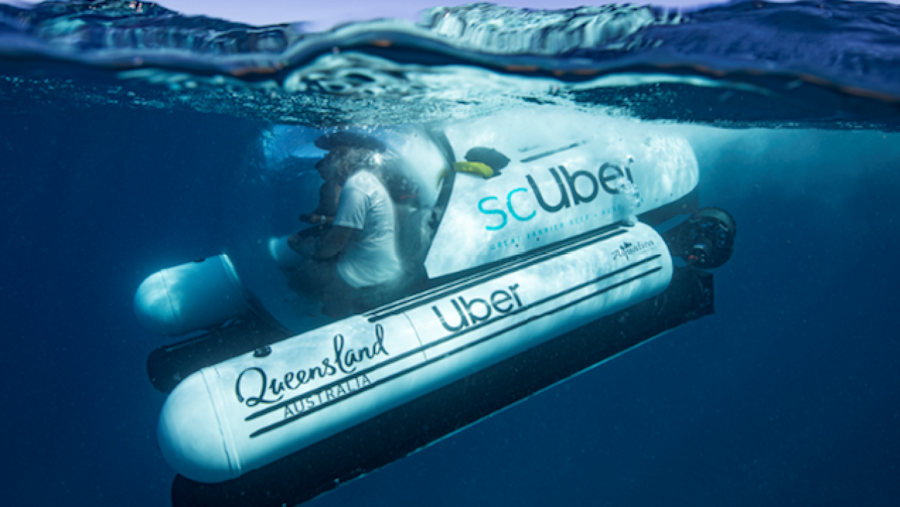 Uber Has, No Joke, Started scUber For Submarine Rides At The Barrier Reef