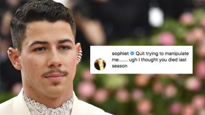 Nick Jonas Made Things Weird For Sophie Turner With A Met Gala X ‘GoT’ Post