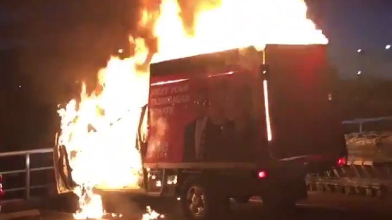 One Nation Truck Fire Caused By Dumbass Driver’s Cigarette, Not “The Left”