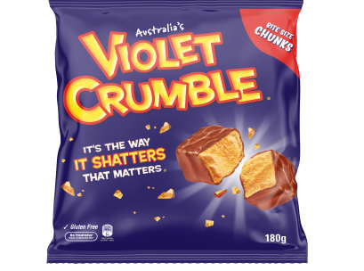 YOU GUYS: Bite-Sized Violet Crumble Bags Are Back On Aussie Shelves