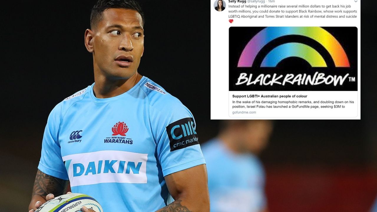 Israel Folau Has Inspired A GoFundMe To Benefit LGBTQI Aussies Of Colour
