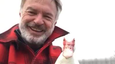 Sam Neill Is Such A Proud Dad After His Duck Flew For The 1st Time In Years