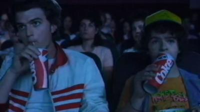 Steve & Dustin Go On A Movie Date In This New ‘Stranger Things’ Ad For Coke