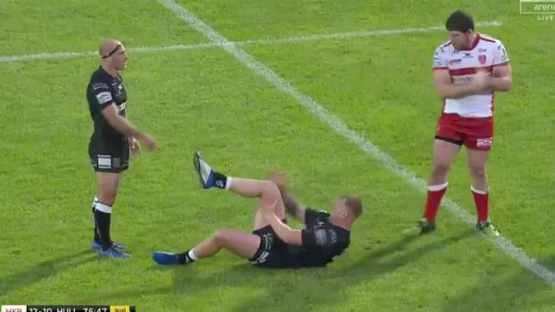 Gaze In Horror At A British Rugby Player Smacking His Own Dislocated Knee Back In