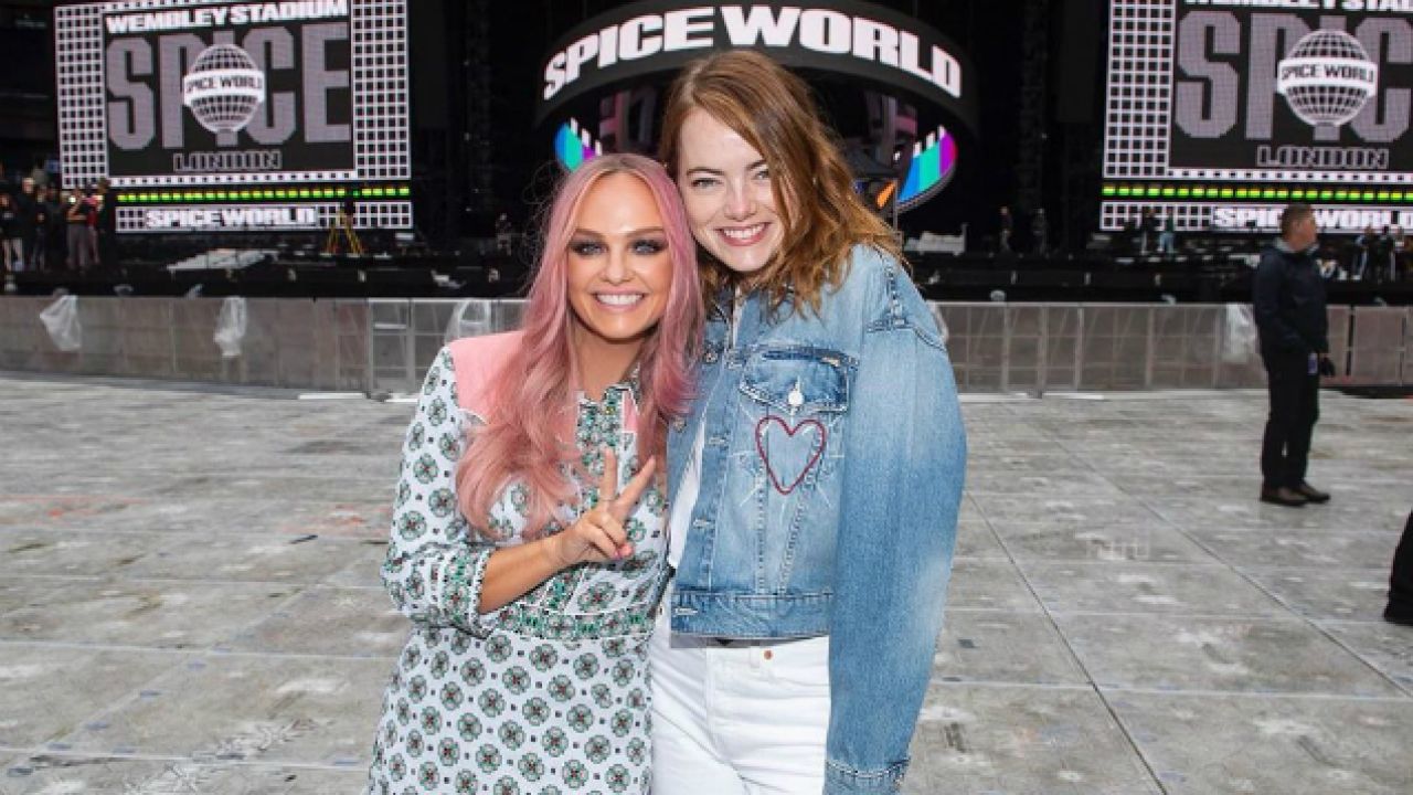 Emma Stone May Or May Not Have Busted Her Shoulder Going Boonta At A Spice Girls Gig