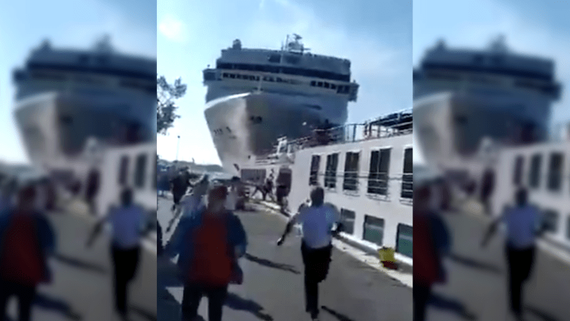 Two Australians Injured After Enormous Cruise Ship Collision At Venice Dock