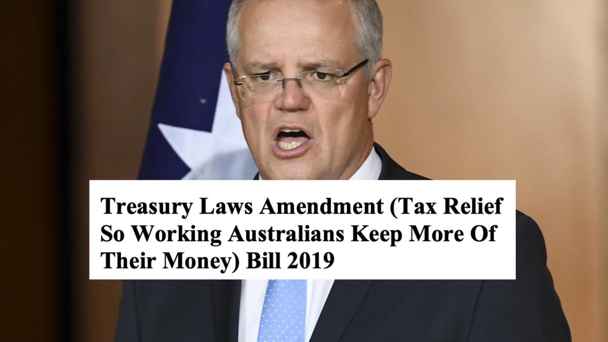 Scott Morrison's tax bill's name is almost as bad as the bill itself.