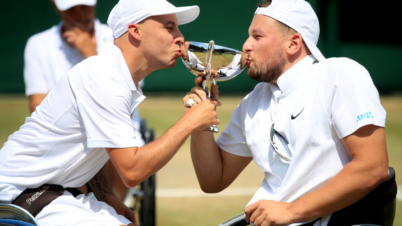 Dylan Alcott & Andy Lapthorne Just Won Wimbledon’s First-Ever Quad Wheelchair Doubles Title