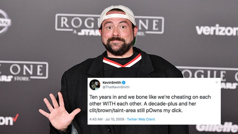It’s Been 11 Years Since Kevin Smith Publicly Bragged About His Wife’s “Clit/Brown/Taint”