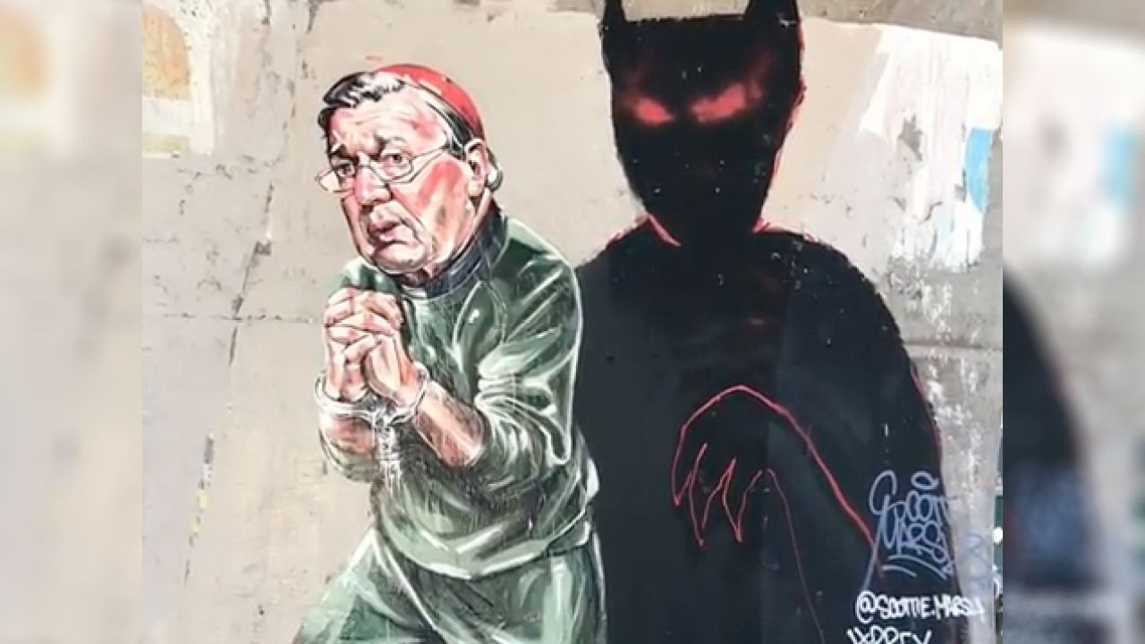 Scott Marsh Just Casually Painted A Handcuffed George Pell At The Fucken Vatican