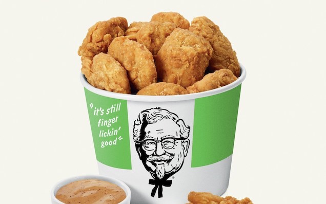 KFC vegan chicken.