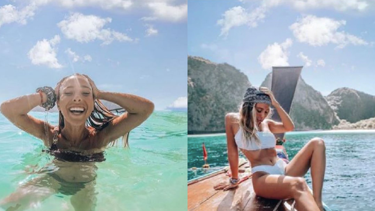 This Influencer Photoshopping The Same Cloud Formation Into Her Vacay Pics Is A Real Fkn Mood