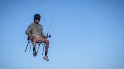Some Intrepid Genius Made A $20K Drone-Powered Fishing Chair & They Might Be Facing Jail
