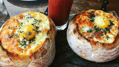 My God, I’ve Just Discovered This Cafe Does A Whole Hot Brekky In A Cob Loaf So BRB