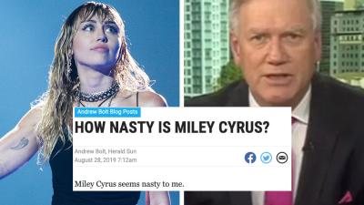 Andrew Bolt (?) Has Weighed In (??) On Miley And Liam’s Breakup (???)