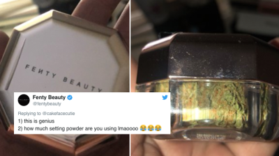 Makeup Lover Recycles Fenty Beauty Container To Stash Her Precious Weeds & Rihanna’s Down