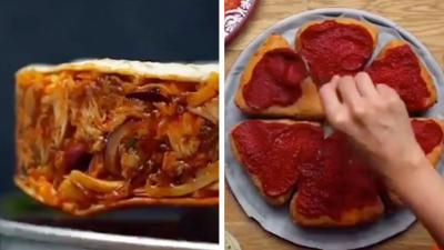 A Horrific Deep-Fried BBQ Chicken Taco Pizza Cake Creation Is Haunting The Internet