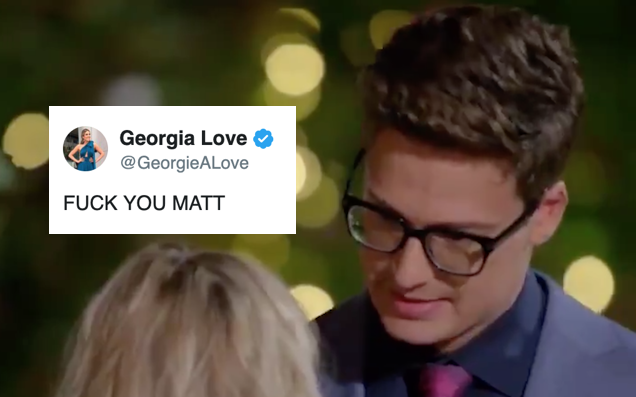 Georgia Love had some feelings abou Matt's decision tonight.