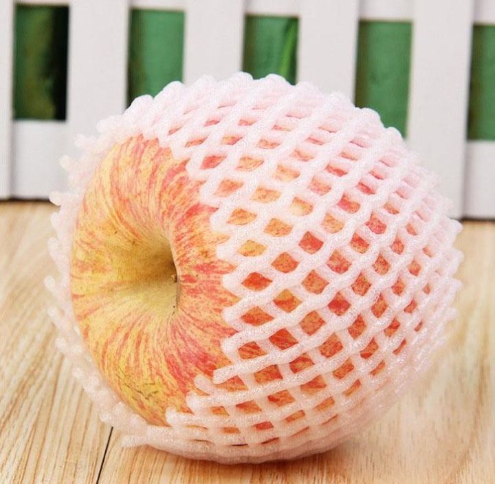 fruit foam netting on apple