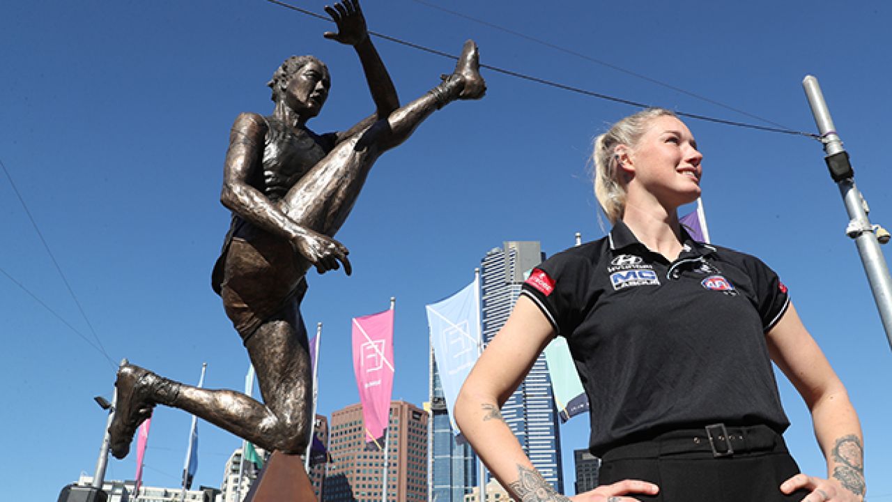 Tayla Harris’s Giant Statue Has Been Revealed And It Kicks Balls & Ass