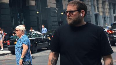 This Photo Of Jonah Hill Dropping His Coffee Has Rewired My Brain & I Must Lie Down