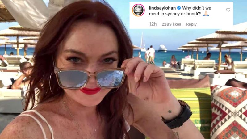 Lindsay Lohan Shoots Her Fkn Shot With The Hemsworth Brothers In Cheeky Instagram Comment