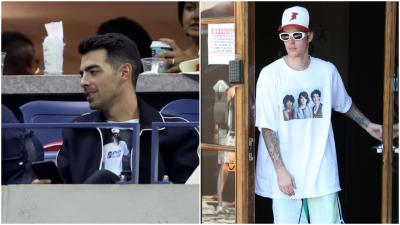 Shirtception 2019 Begins: Joe Jonas Just Wore A Shirt Of Biebs Wearing Jo Bros Merch