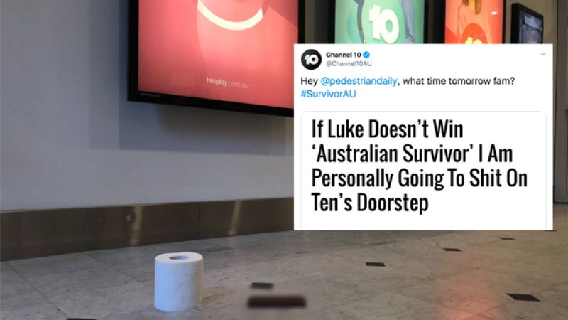Channel Ten Tried To Call Our ‘Survivor’ Doorstep-Shitting Bluff, So We Responded