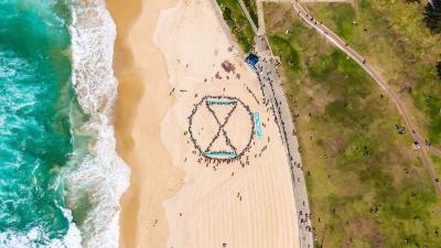 Extinction Rebellion Protesters Occupy Bondi Beach To Wrap Up Spring Uprising Event