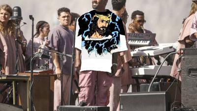 Kanye West Just Dropped New Merch & Jesus Did Not Die For This MS Paint-Looking Bullshit