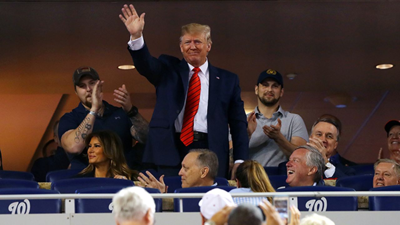 An Entire Baseball Stadium Just Booed The Holy Soul Out Of President Donald Trump