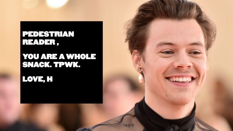 Harry Styles’ New Site Is Doling Out Compliments For World Mental Health Day