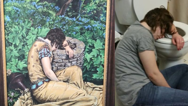 Dude Thoughtfully Commissions Painting Of Drunk Mate, ‘Cos That’s What Friends Are For