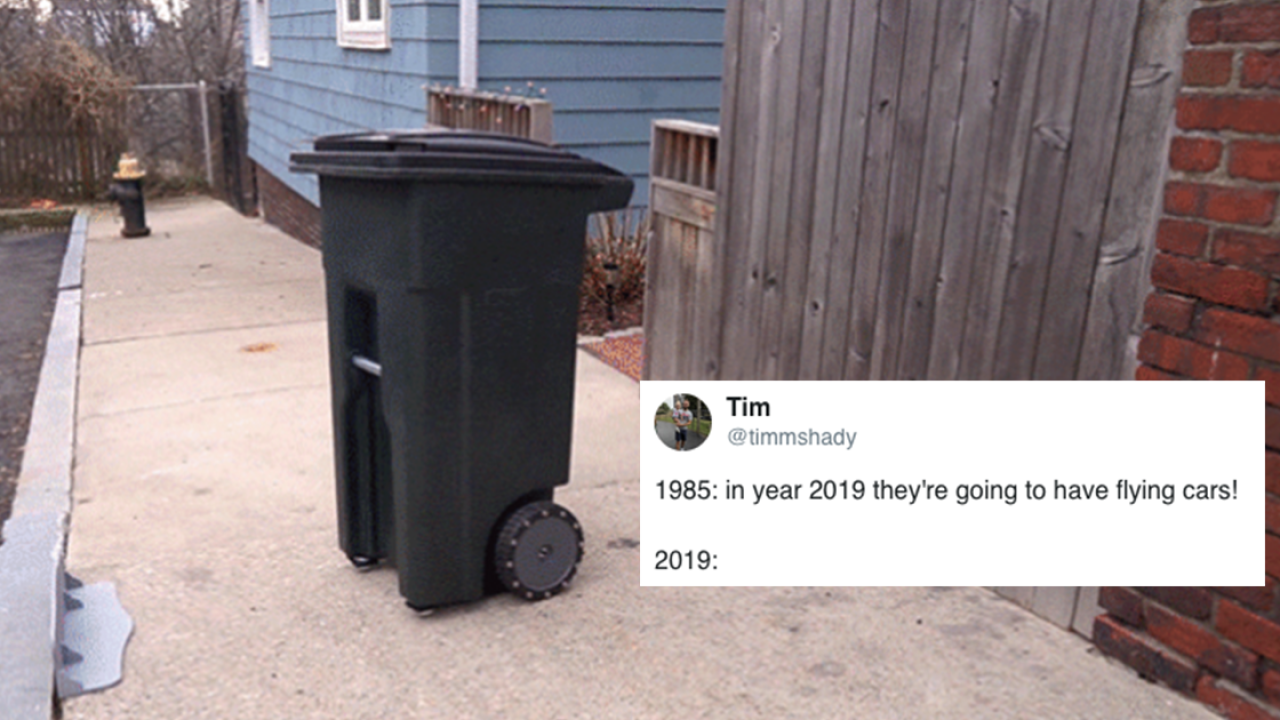 Some Genius Has Invented A Self-Driving Wheelie Bin, Which Is Also Me After 1 Savvy B