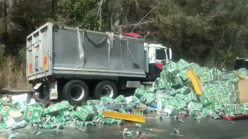 NATIONAL TRAGEDY: A Beer Truck Has Crashed In NSW, Spilling Thousands Of VBs