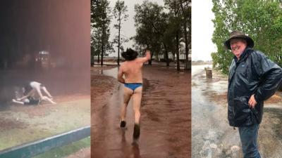 MY HEART: These Videos Of Farmers Celebrating Rain On The Weekend Are Pure Joy