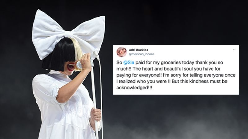 Sia, Literal Human Angel, Paid For Scores Of Random People’s Thanksgiving Groceries