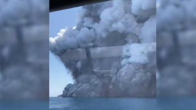 Insane Phone Footage Shows New Zealand Volcano Eruption Up Close