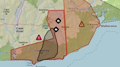 East Gippsland Communities Warned It’s Too Late To Leave As Huge Bushfire Rages