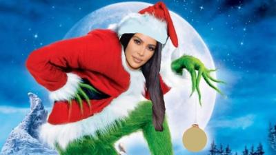 Kim K Wraps Xmas Presents In “Creamy” Velvet & This Is The Grinchiest Shit I’ve Ever Seen