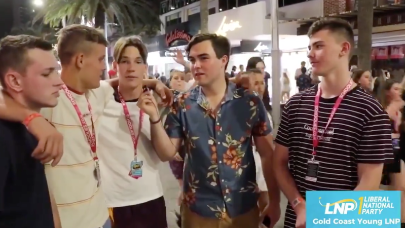 QLD Young LNP Leader In Hot Water After Laughing At Racist Sledge In A Schoolies Vid